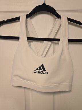 Sports bra white adidas